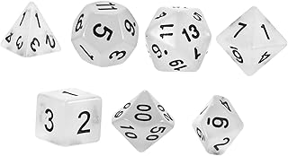Hohopeti 1 Conjunto 7 Pçs Dados Multifacetados Luminosos Dados Poliédricos Brilhantes 6 Dados Dados De Atividade Dados De Seis Lados Dados De Rpg Dados De Jogo Trpg Dados De Rpg Dados De