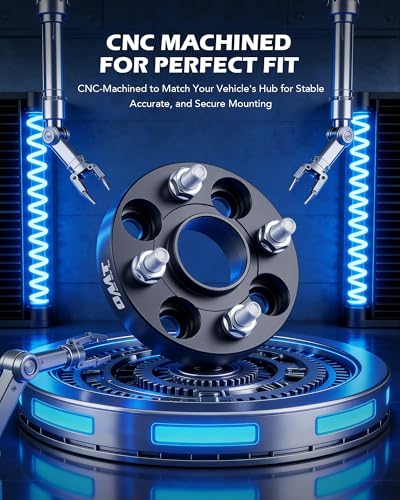 Image of Orion Motor Tech 1 inch(25mm) 4x100 Wheel Spacers Compatible with Honda Accord Civic, Mini Cooper, Toyota Corolla Prius, 56.1mm Bore Hubcentric Wheel Spacer Kit with M12x1.5 Studs