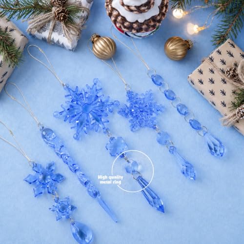 Image of Crystal Ornaments for Christmas Tree Winter Wonderland Decorations