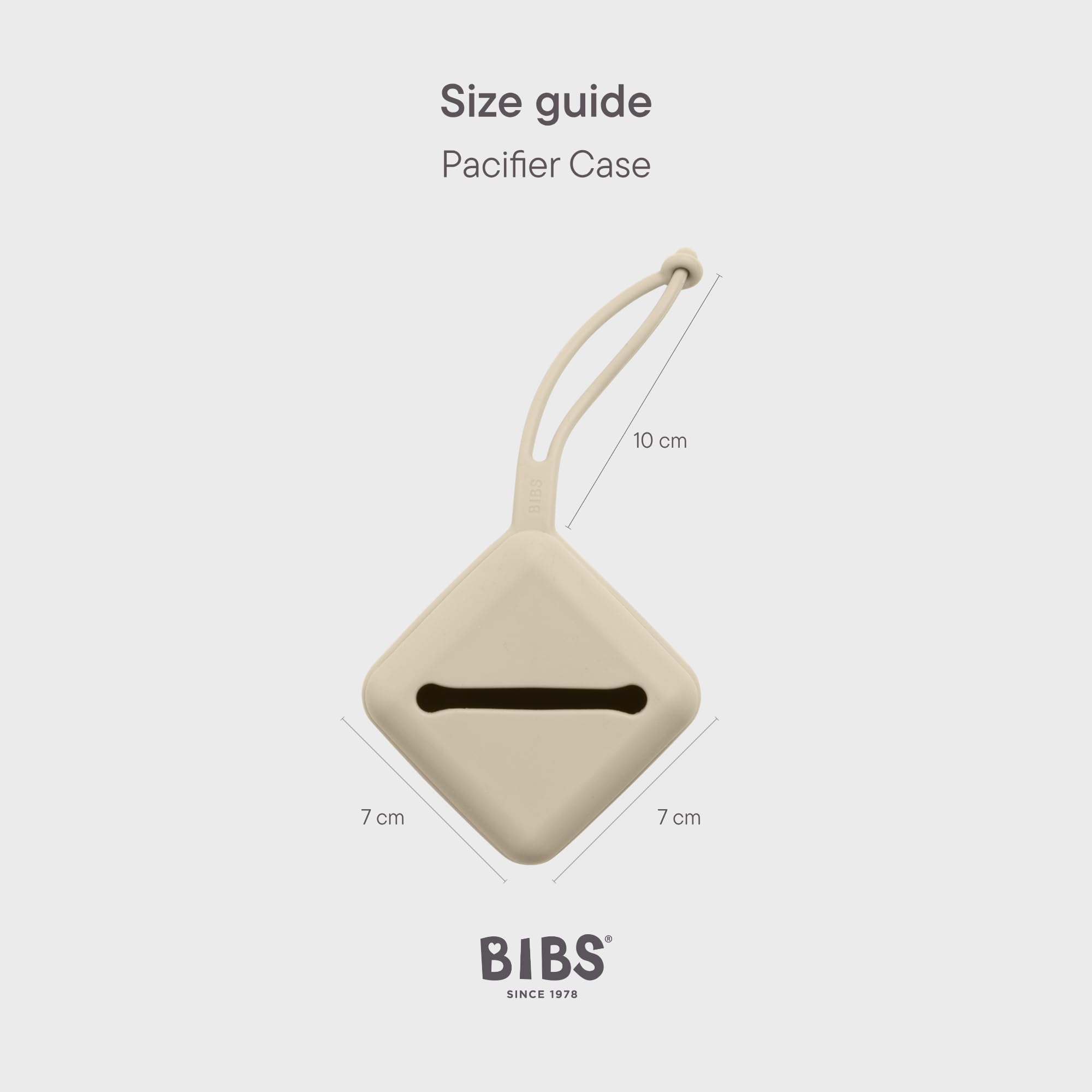 Boîte pour sucettes de BIBS, avec sangle, pour ranger et transporter les sucettes, peut contenir jusqu’à trois sucettes, sans bisphénol A, fabriqué au Danemark.. Pine - 3