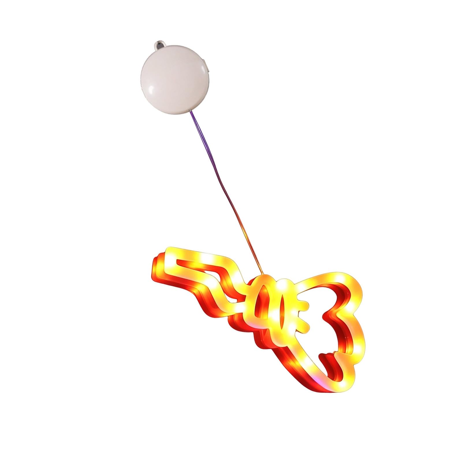 Scary Window Hanging Ornament Battery Operated LED Pendant Ornament for Halloween Parties and Event Hanging Halloween Ornamentation
