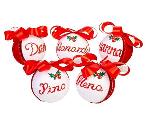 Palline di Natale personalizzate Creamando 5 sfere idea regalo regali