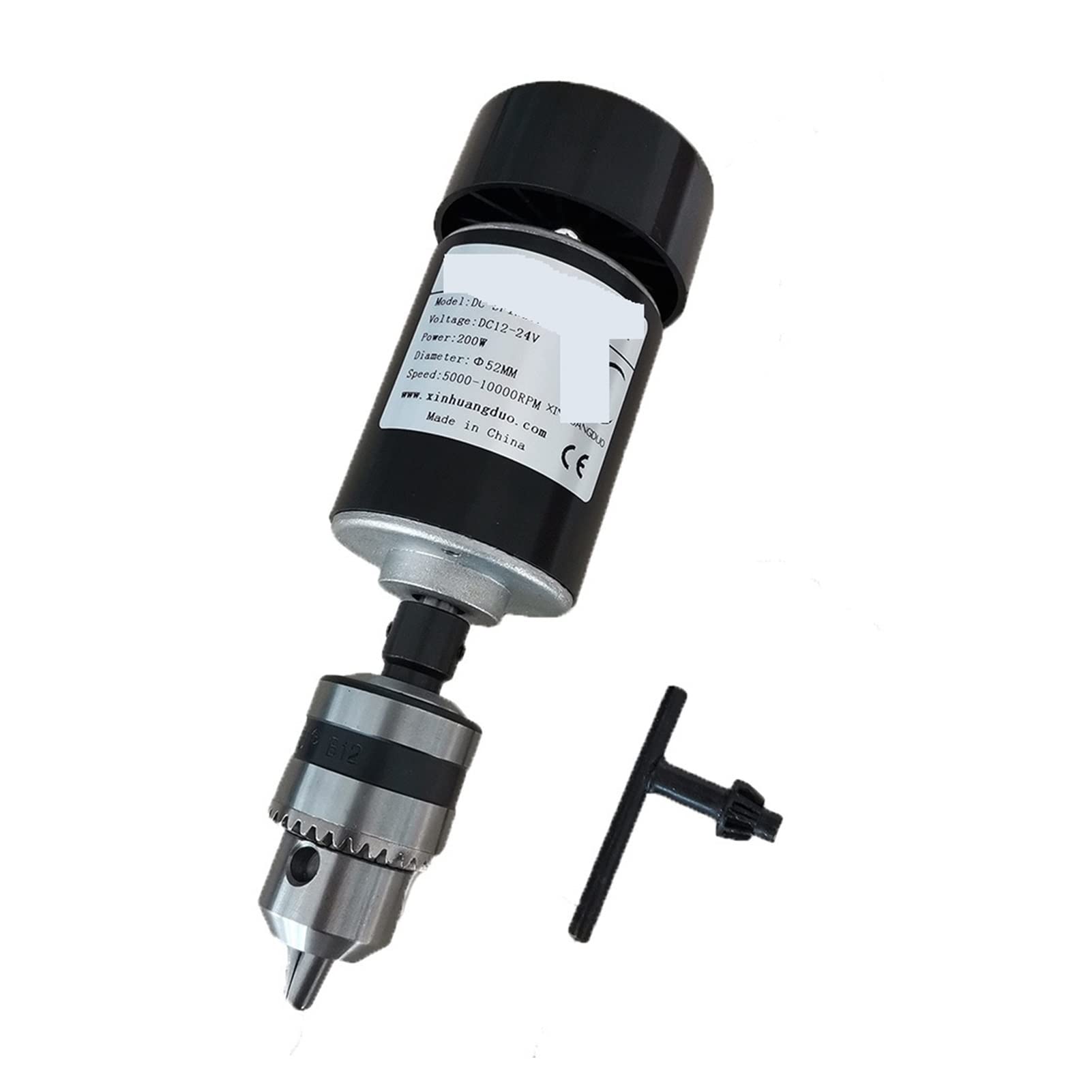 PROPFECNC Spindle Motor Kits 24V 200W 10000RPM Air Cooled Spindle Motor CNC 200W Spindle Motor + Clamp for CNC DIY Machine for DIY Engraving (Color : Package3Turn Chuck, Size : 0)