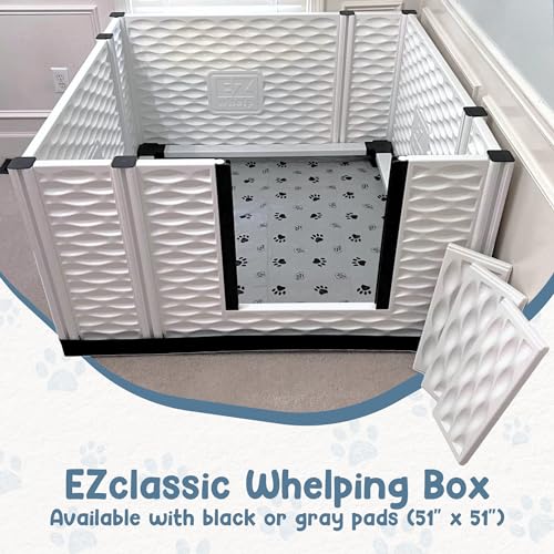Image of EZwhelp EZclassic 48x48x28 in Whelping Box for Breeders, Durable & Portable