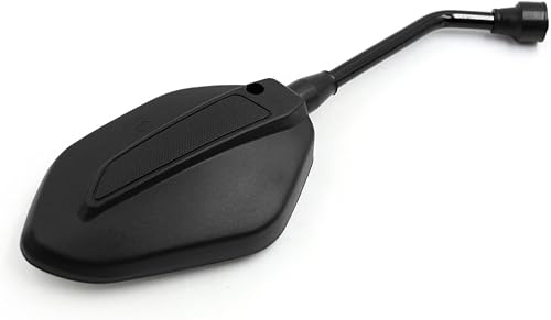 Miniatura 4 de Qtqgoitem - Espejo retrovisor de motocicleta de plástico negro de 0.394 in de diámetro de rosca para AKT (modelo 297 5e2 6d9 a2c 1ad)