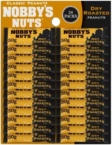 Nobby's Nuts Classic Dry Roasted Peanuts, 50 g (Case of 24)