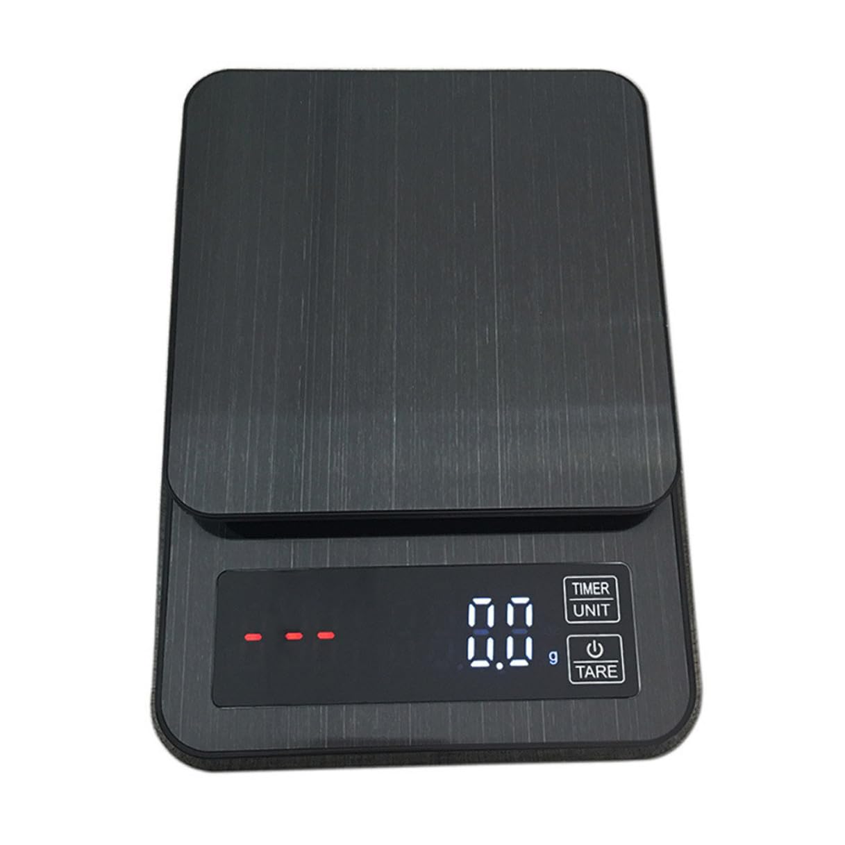 Báscula Electrónica de Cocina con Temporizador, 5kg, Negro
