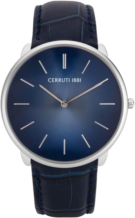 Cerruti 1881 Aldeno Leather Strap Analog Watch for Men