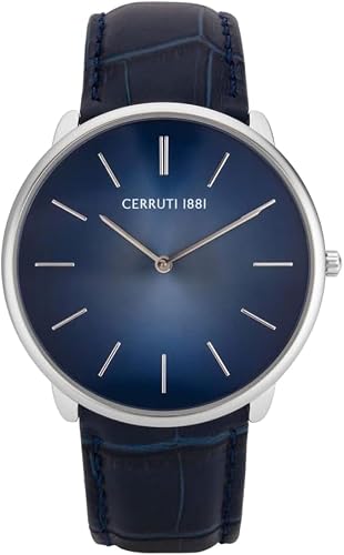 Cerruti 1881 Aldeno Leather Strap Analog Watch for Men