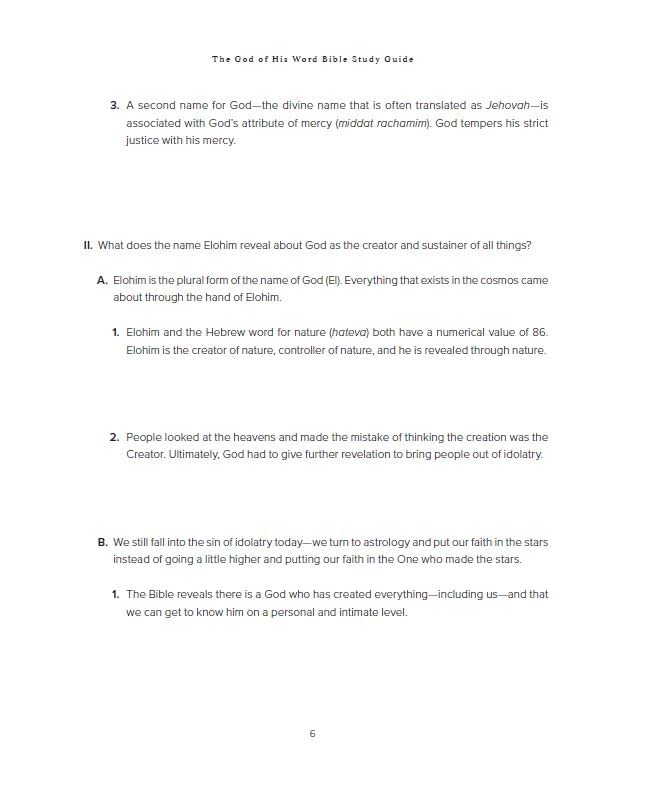 The God of His Word Bible Study Guide plus Streaming Video (God of The Way) - Image 10