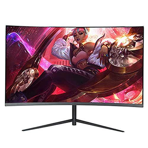 Image of 24 Inch Curved Surface Monitor Ultra-Thin Led Liquid Crystal Wide Monitor 144hz Borderless Gaming Monitor with Dc+hdmi+vga External Computer Monitor