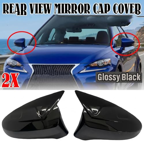 Remplacement coque rétroviseur Lexus IS rayé paire de caches look carbone LHD