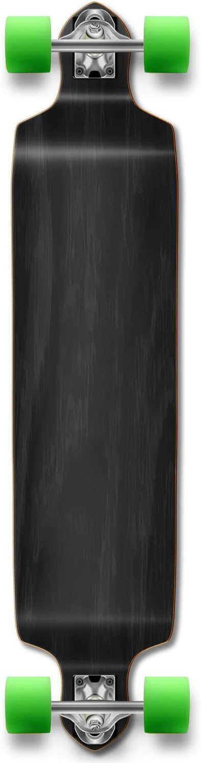 Drop Down Longboard Complete Cruiser 41.25" x 10" w/Premium Black Grip Tape, Heavy Duty Aluminum Alloy Truck, 71mm Longboard Wheels, and ABEC-9 Bearings