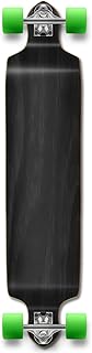 Yocaher Checker Graphic Professional Speed Drop Down Stained Complete Longboard (Complete-Drop Down-02-Black)