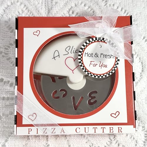 Sunch Craft 30 Pcs Mini Stainless Steel Pizza Cutter for Bridal Wedding Favor Baby Showers Souvenirs Guest Return Gift Individual Package (red)