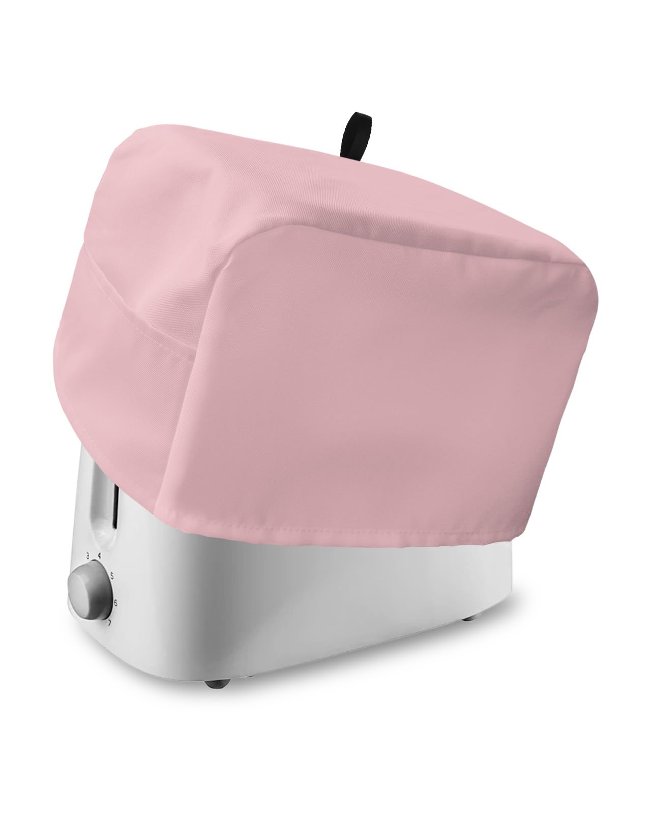 Pink Toaster Cover 2 Slice, Small Kitchen Appliance, Farmhouse Decor With Loop, Bread Machine Polyester Dust Protection
