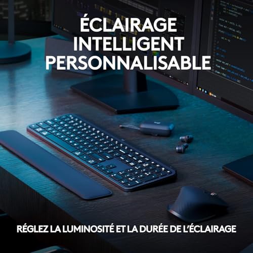 Logitech MX Keys S Kabellos Tastatur - FRA AZERTY – Ansicht 5