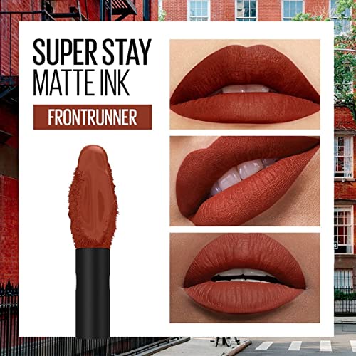 Image of Maybelline New York Liquid Matte Lipstick, Long Lasting, 16hr Wear, Superstay Matte Ink, 300 FRONT RUNNER