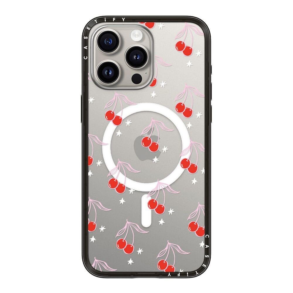 Coque iPhone 15 Pro Max fine noir transparent CASETiFY compatible MagSafe - 8