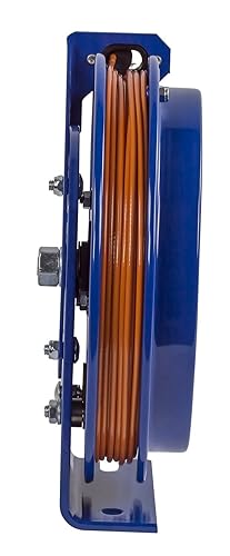 Miniatura 6 de Coxreels, carrete de cable de descarga estática con resorte para enroscar, Azul, 1