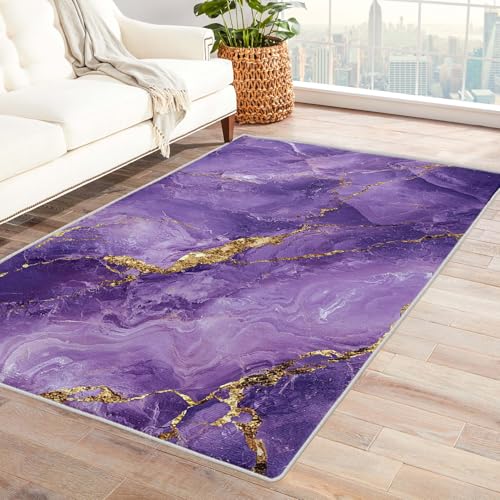 Moquette violette design art fluide tapis doux aux finitions soignées