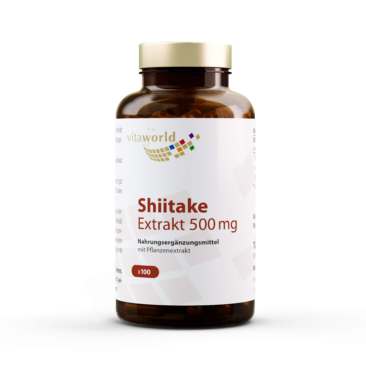 Shiitake 500mg gélules Vita World la solution naturelle contre la fatigue passagère