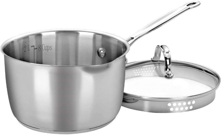 Cuisinart 7193-20P Chef’s Classic Stainless 3-Quart Cook and Pour Saucepan with Cover