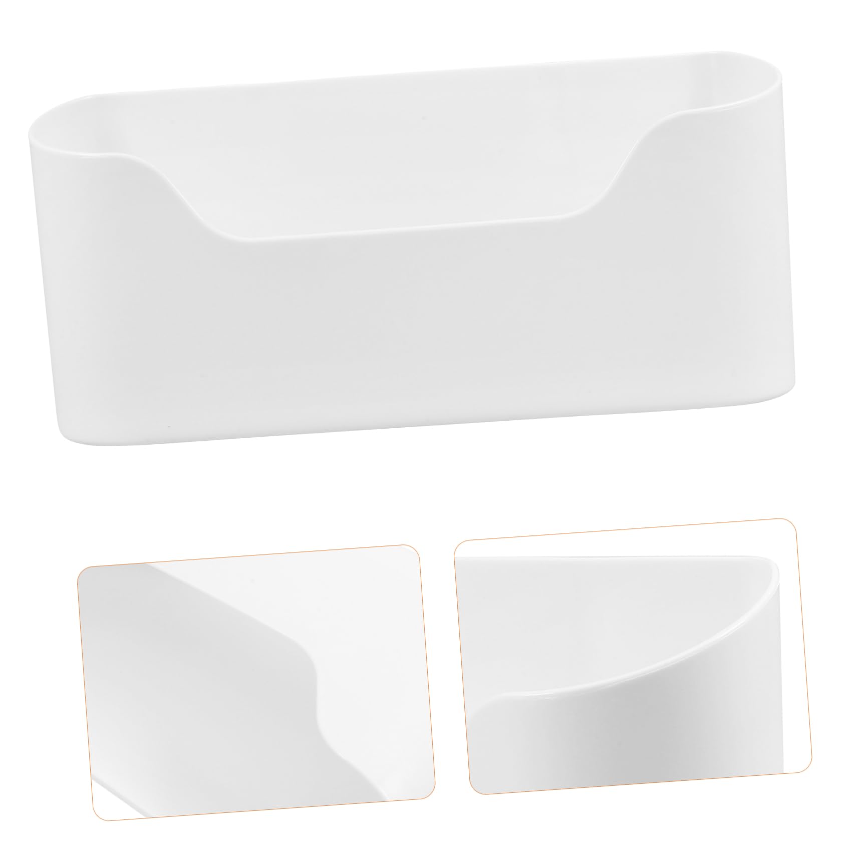 Zerodeko 2pcs Adhesive Wall Mount Cabinet Door Organizer for Makeup and Sundries Storage No Drilling Required Compact Design for Kitchen Bathroom Office and Garage Use