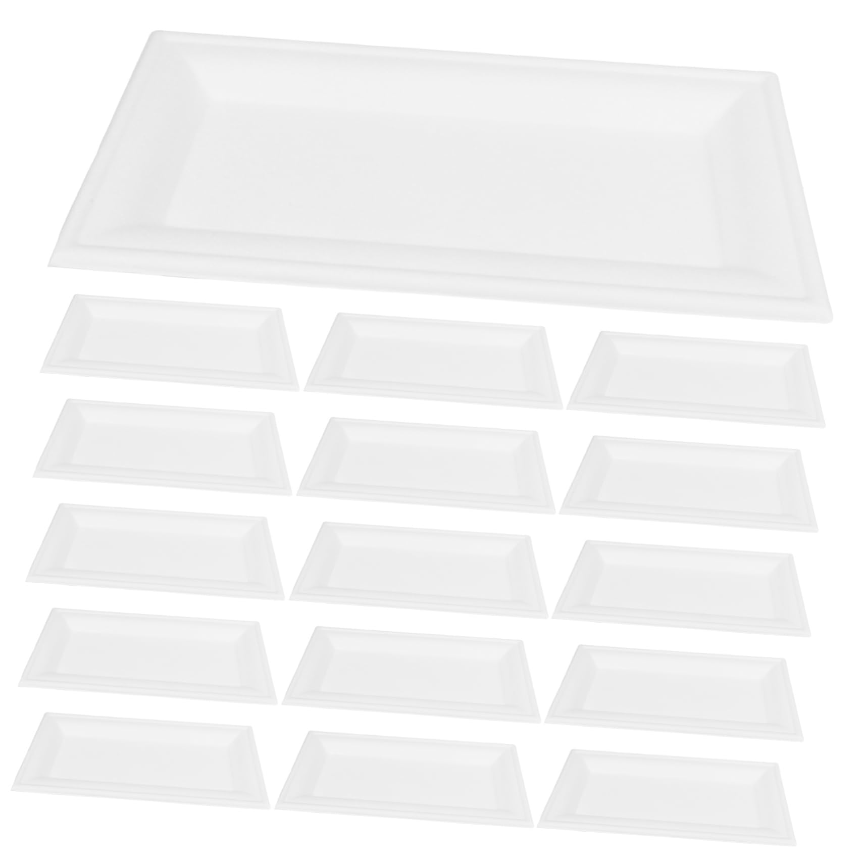 Assiettes à Gâteau en Carton Blanches 50 Pièces, Épaisses et Jetables, Adaptées aux Fêtes, Baby Shower et Repas Chauds ou Froids, 5x10 Pouces