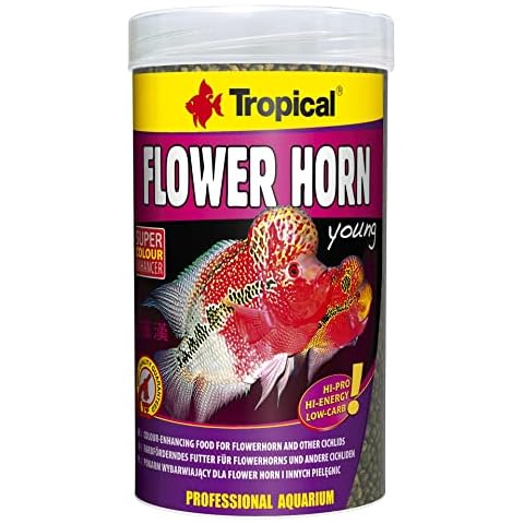 Comida para peces Tropical Flower Horn Young Pellet, 250 ml Cover