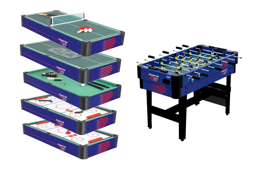 CARROMCO Imperial-XT 7in1 Tisch| Kicker, Billard, Tischtennis & mehr