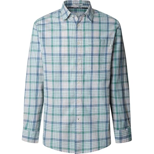 Chemise homme Pepe Jeans Aitor en coton bleu casual