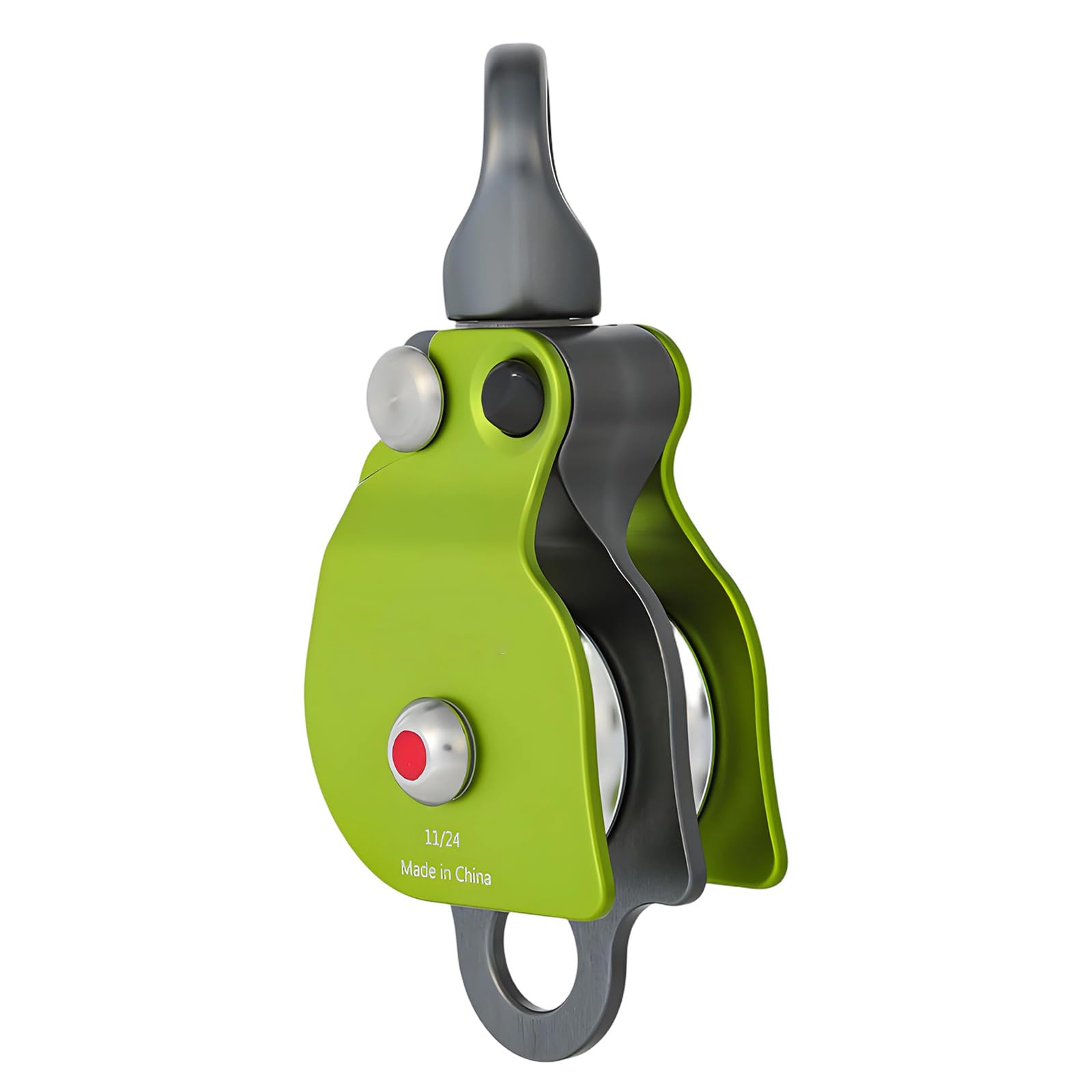 QIAOLIDA High Strengths Aluminum And Stainless Steel Smooth Gliding Swivels Double or Single Pulley For Climbing Camping Hiking