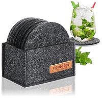 Lot De 4 Dessous De Verre En Feutre Robuste Pour Pots, Verres