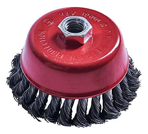 Amtech F3362 100mm (4") Twist knot wire cup brush