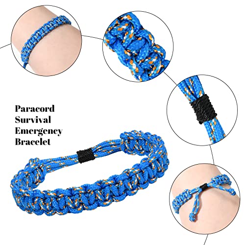Lorfancy 12 Pcs Paracord Bracelets For Men Boys Kids Survival Bracelet Teen Adjustable Friendship Braided Bracelets Outdoor Camping Climbing Gift thumb #1