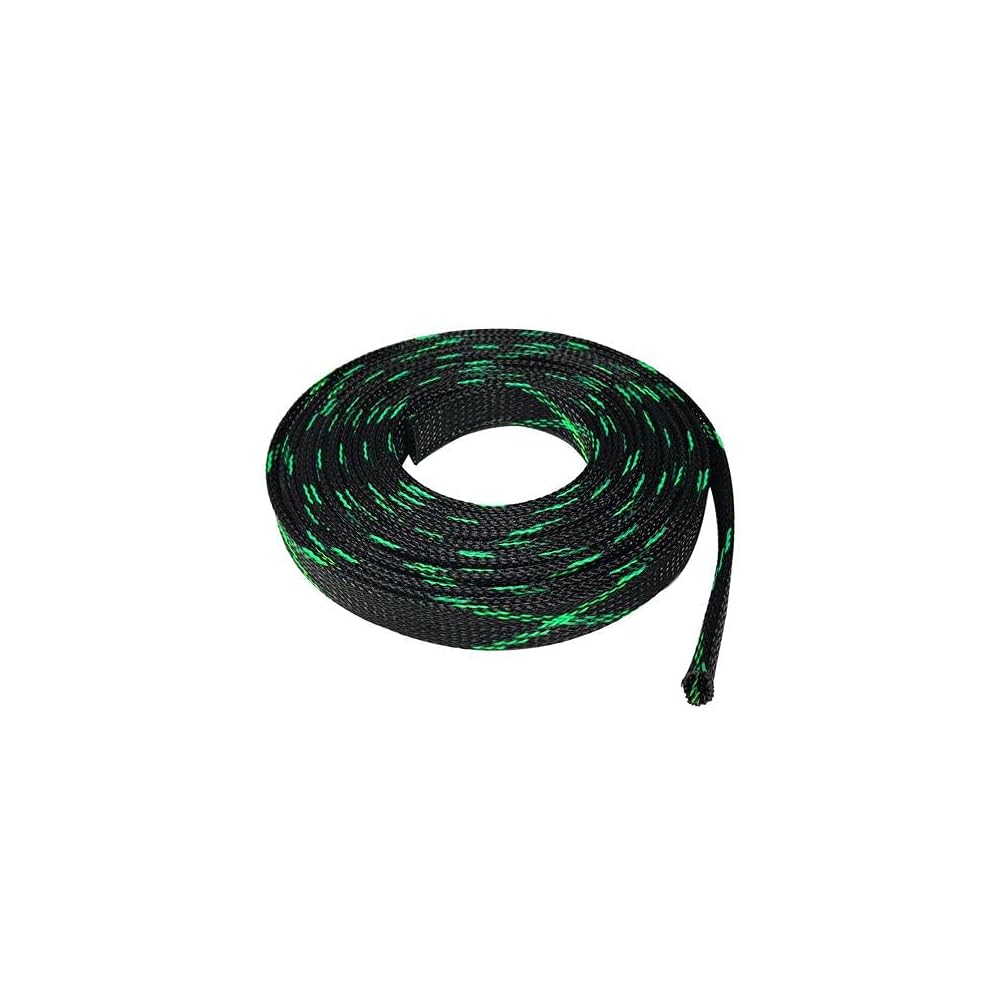 100 Ft Black Expandable Braided Cable Sleeving – 3/8 Inch Wire Loom Tubing