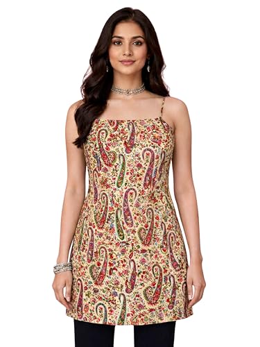 Kurta imprimé paisley en crêpe parfait pour fêter Raksha Bandhan
