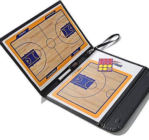 Basketball Coaching Board Coaches Clipboard Tactical Magnetic Board Kit with Dry Erase, Marker Pen and Zipper Bag (Basketball Board) (Basketball Coaching Board) (Basketball Coaching Board)