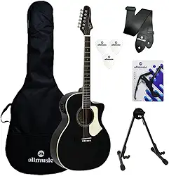 Kit Violão Tagima Rio Negro Preto Capa/Suporte/Acessórios