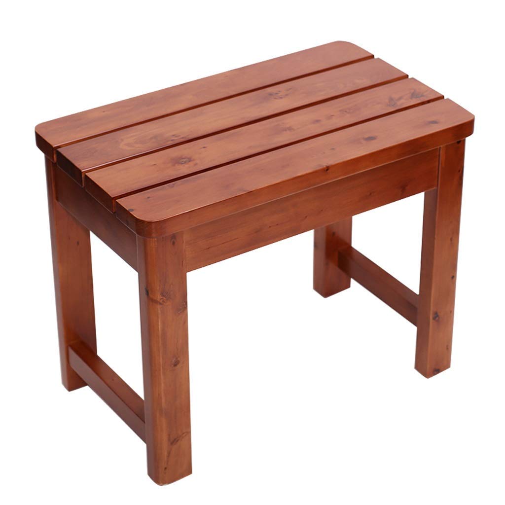 Tabouret de salle de bain étanche en bois antidérapant NMDCDH pour douche et baignoire adulte