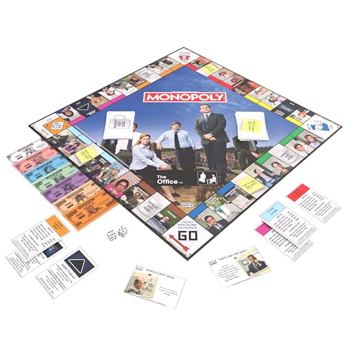 Monopoly: The Office juego de mesa con Tokens y cartas miniatura 2