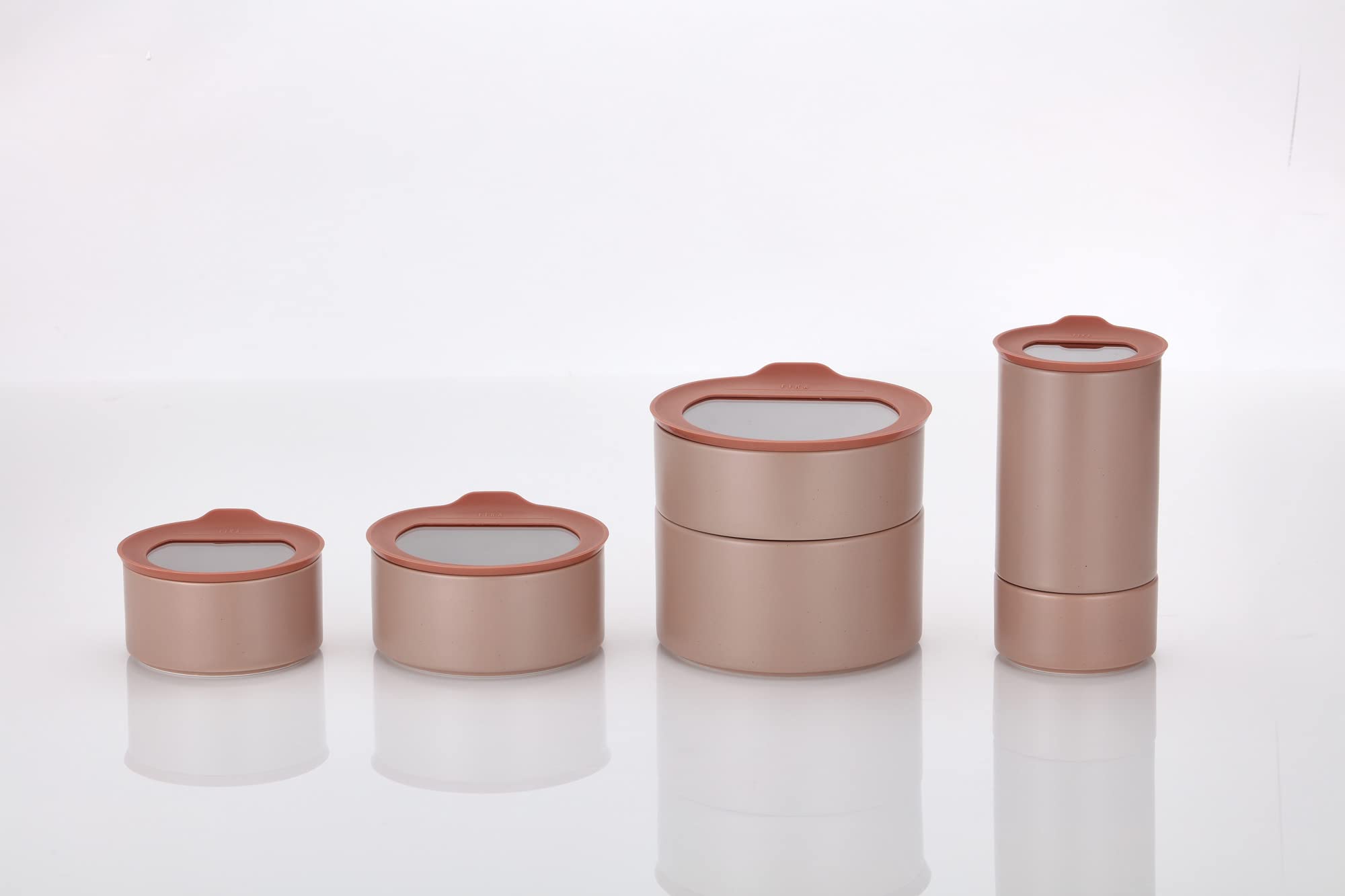 Neoflam Fika One Seramik Saklama Kap Seti 6 Parça Pembe