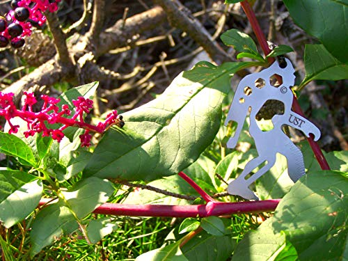 UST Tool-a-Long Multi-Tool Carabiners with Durable, Compact Stainless Steel Construction for Hiking, Kayaking, Camping, Travel and Outdoor Survival