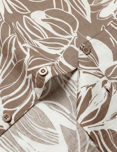 Men's Summer Textured Cuban Collar Hawaiian Shirts Casual Vacation Short Sleeve Button Up Shirt with Pocket3