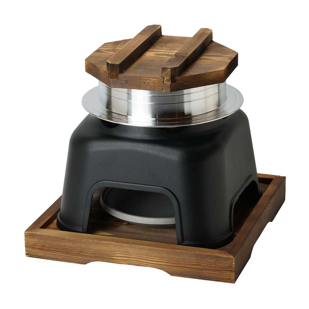 Amazon.co.jp: ヤマコー アルミ釜めしかまどセット 3合炊き