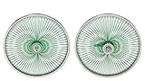 Lowrider Bike 20 Inch x 32mm Steel Front & Rear Twisted Wheel 144 Spoke 14G Green 3/8 Axle Single Wall Chrome/Green.