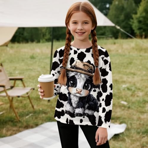 Image of Uourmeti Girls Graphic Tees Long Sleeve T Shirts for Teens Casual Tshirts Junior Sportswear Fall Tops