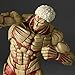 LUNK Reiner Braun Action Figure Movable Joints Anime Figures Statue with Interchangeable Accessories Fighting Titan Form Eren Jaeger Figurine Collectible 6.7IN