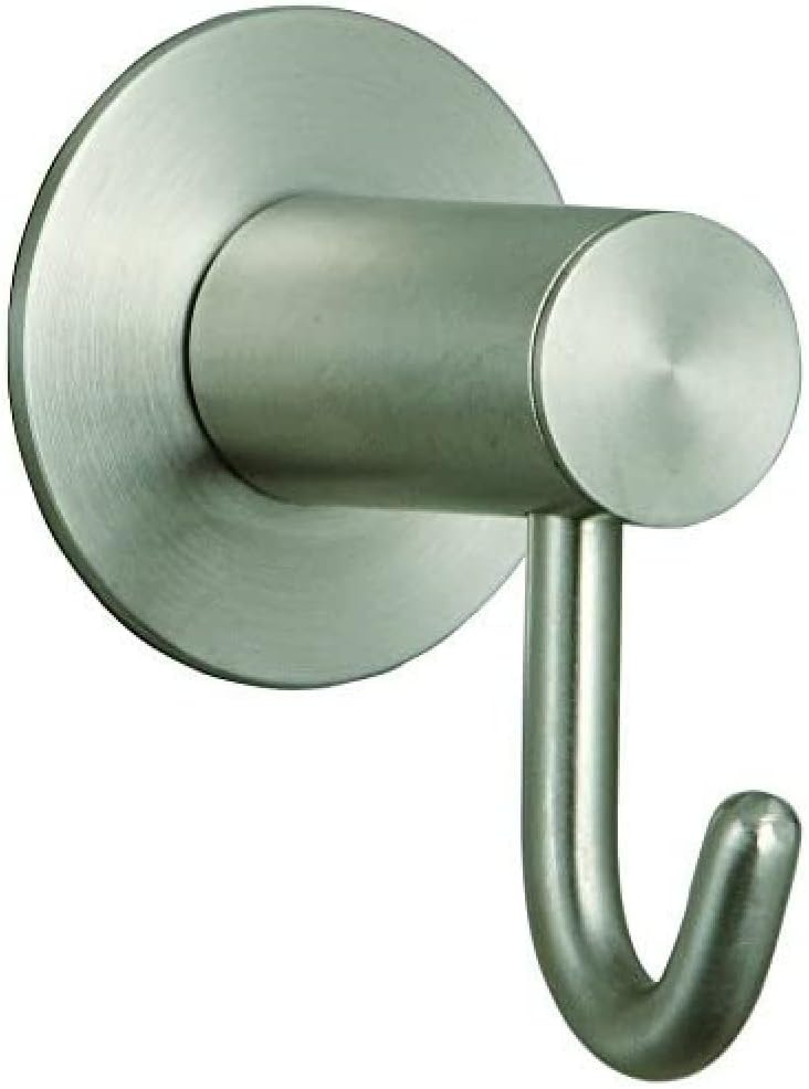 MSV Wall Hook of Stainless Steel mat, Stainless-Steel, Silver, 25 x 25 x 5 cm